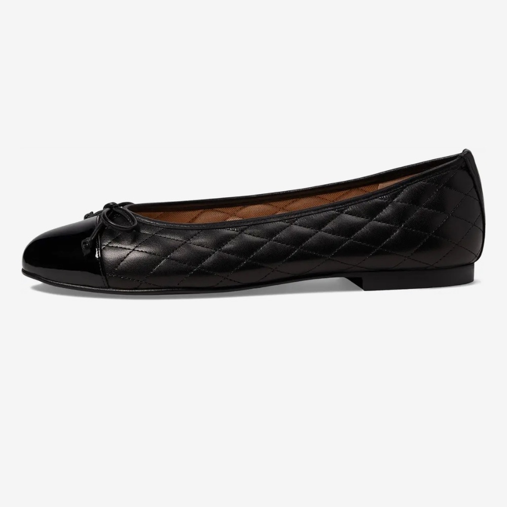 French Sole Passport Ballet Flats in Quilted Leather